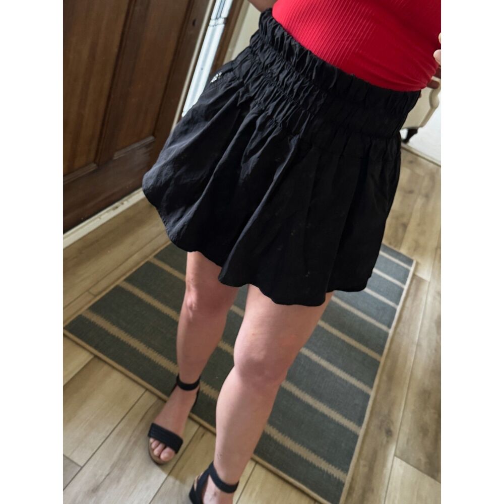 Free People Movement Way Home Skort Black Athleisure Tennis Skirt S M L Sporty